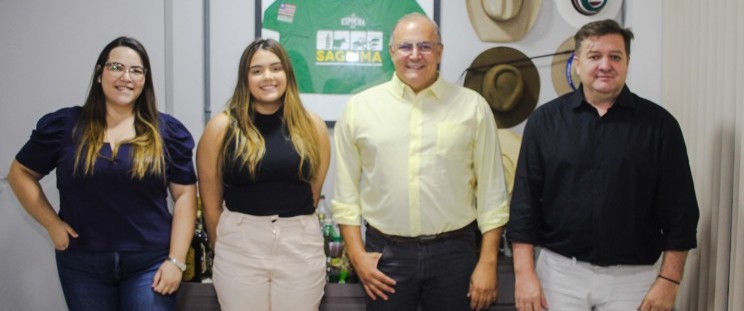 Secretário José Antônio Heluy recebeu Marcelo Introvini e assessoras da Fapcen